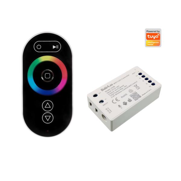 Quality 2.4G WiFi ABS RGB LED Dimmer Controller , 16A Remote Control Pool Light Switch wholesale