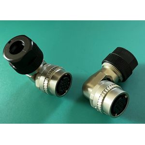 One Touch Locking CM10 Circular Connector 2 Pin 10 Pin Right Angle Crimp Wire