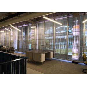 SMD1921 Transparent Led Video Wall , 5500nit Clear Led Display ROHS approved