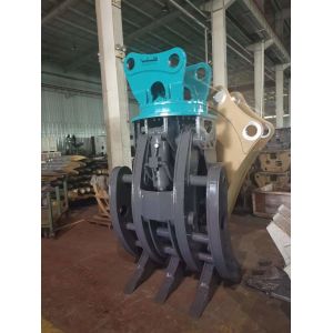 Customized Excavator Hydraulic Rotating Grapples For Wood Cutting