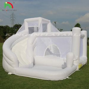 Bouncer Slide Combo Inflatable Bouncy House Castle With Slide and Pool Jumping