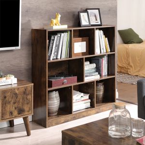 Wooden Bookcase for Sale, Storage Bookshelf, Particleboard Bookshelf for Home,