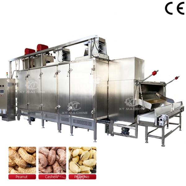 Quality Continuous Nuts Roasting Machine 500kg/h With Adjustable Conveying Speed wholesale
