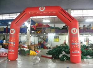 China Logos printing Oxford Fabric Inflatable Arches For Racing Or Advertisement Water Proof on sale