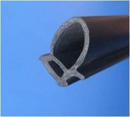 Door Weatherstrip Extruded Rubber Seal noise absorption on window , hood
