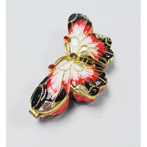 Butterfly jewelry box box for jewelry wholesales butterfly jeweled enamel trinket box
