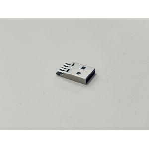 High-Durability USB 2.0 AM Connector – Integrated Solder-Type Black Housing Gold