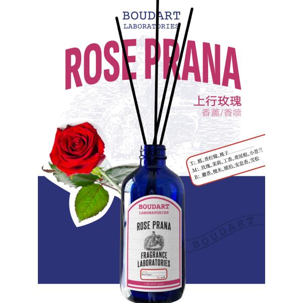 Quality ROSE PRANA Reed Diffuser Aldehydes and Freesia for Natural Glass Bottle wholesale