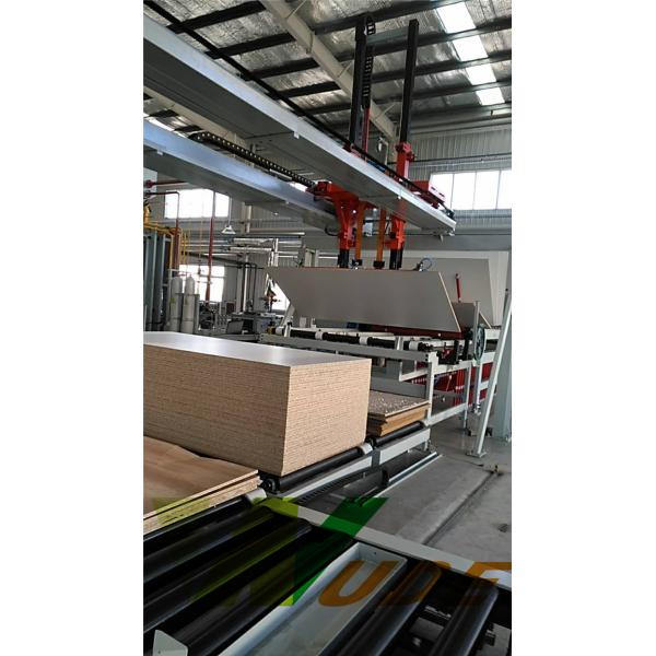 Short Cycle Low Pressure Laminate Machine , Furniture Laminating Line 100 sheets/h