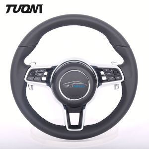 China Black Full Leather Alcantara Sport Custom Porsche Steering Wheel 2022 350mm on sale