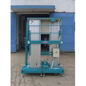 Mobile Aerial Work Platform With Triple Mast 14m And 250Kg Loading Aluminum And