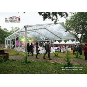 15M Clear Span Marquee Tent  With Transparent Roof And Sidewalls For Wedding Exhibition Show