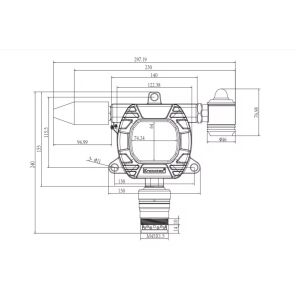MIC600-O2/CO/H2S/LEL Fixed Multi Gas Detector