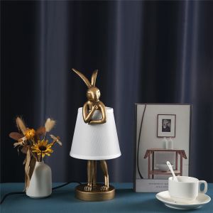 Modern Resin Table Lamp Nordic Creative Designer Rogue Rabbit Light（WH-MTB-267)