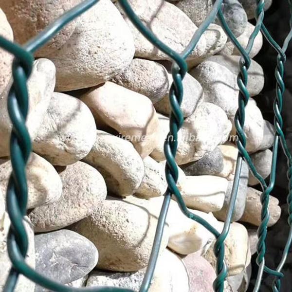 Quality Hot Galvanized 8*10 Twisted Wire Gabion Baskets Low Iron Wire Mesh 2x1x1 Hexagonal Stone wholesale