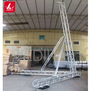 Silver Aluminum Speaker Truss Stand Tower 1.1T Loading 12M Height