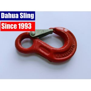 Red 8mm Ratchet Strap Hooks , Tow Strap Hook CE GS Approved