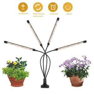 Aluminum Alloy IP20 3 Heads 54w Led Grow Panel Light