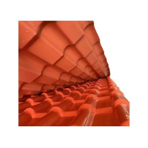 Anti Corrosion Fireproof ASA PVC Synthetic Resin Roof Shingles For Buildings