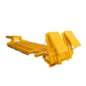 Custom 70-200 Tons Capacity Lowbed Semi Trailer with 2550mm Width and 4000mm
