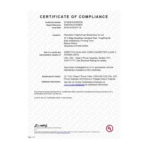 Shenzhen Yinghui Yuan Electronics Co., Ltd. Certifications