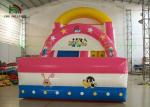 PVC Tarpaulin Kid Theme Inflatable Dry Slide With Bounce House For Amusement