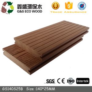 146 X 31mm WPC Solid Decking 150 X 25mm Terrace Wood Plastic Composite Panel