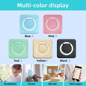 Mobile APP Mini Inkless Printer Thermal Fast Printing Portable Pocket 53mm