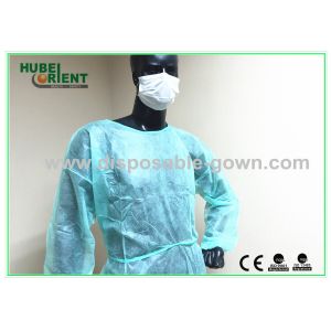 Cheap Light-Weight Surgical Disposable Protective Isoaltion Gown Gowns with elastic wrist for medical environment for sale
