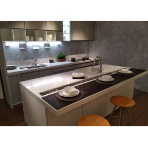 Scratch Resist Honed Black Quartz Countertops Polished Surfaces Finished