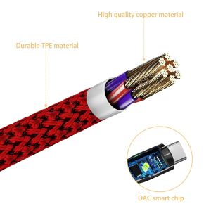 Type C To 3.5mm Headphone Adapter Car Audio Male C Able For Huawei,Xiaomi,Google