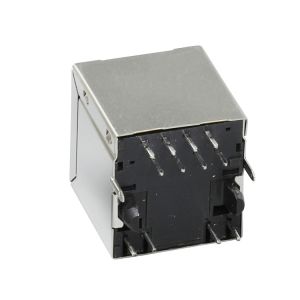 1000Base-TX NO LEDs Ethernet RJ45 Vertical Connector IEEE802.3