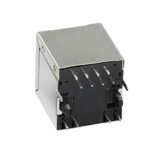 China 1000Base-TX NO LEDs Ethernet RJ45 Vertical Connector IEEE802.3 on sale