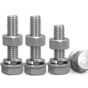 3/8 1/2 ASTM A193 A194 Hex Heavy Duty Metal Bolt with Hex Nut B7 B8 8M ASME B16