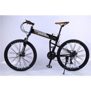 Hot sale OEM 24 spoke wheel 24 speed 40mm rim black alloy hummer folding mountain bicycle