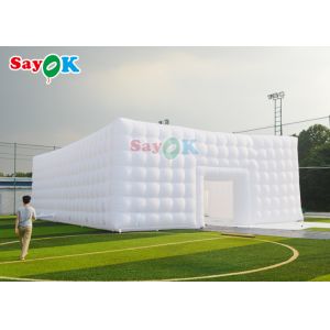 Cheap 8x12x5m Inflatable Air Tent With Led Light Inflatables Cube Tent wedding Decoration for sale