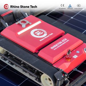 High Efficiency Remote Control Solar Panel Cleaning Robot with Dual-Head