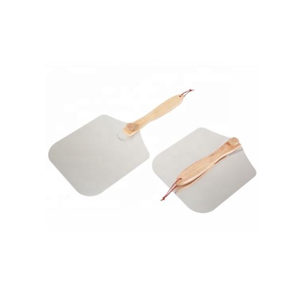 Quality 12"X14"X25'' Pizza Tools Aluminum Folding Pizza Peel Foldable Pizza Peel With Oak Handle wholesale