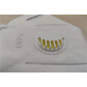 White Dust Proof Face Mask Soft Cotton Melt Blown Filter Valve Material