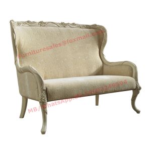 Nice Design for Neoclassical Leisure Sofa set by Wooden Carving Frame and Fabric