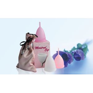 20Ml Reusable Silicone Soft Menstrual Period Cup S -1801 Pink / White / Purple