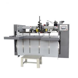 3 Layers PLC Cardboard Box Manufacturing Machine Cardboard Stitching Gerun