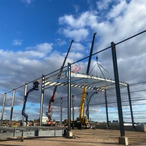 Cheap Lightweight Advanced Steel Structure Building , Metal Construction Building for sale