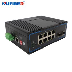 Managed Industrial Ethernet Managed POE Switch 8x10 / 100 / 1000base-T
