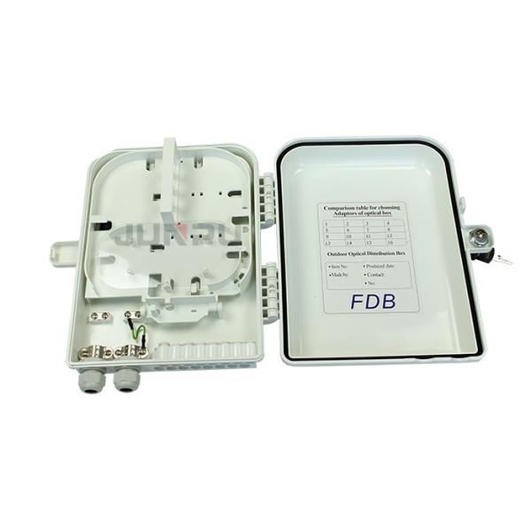 Ftth Outdoor Distribution Box, Fibre Optic Distribution Box white PC+ABS