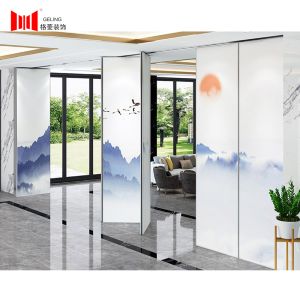 Cheap Aluminum Frame Paint Surface Decorative Partition Wall 65mm Thickness for sale