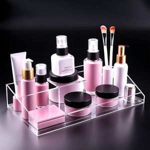 Elegant Acrylic Cosmetic Display Stands – Customizable, Durable, and Stylish