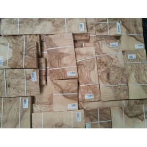 Olive Ash Burl Natural Wood Veneer for Panel Door and Furniture Industry from