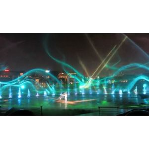 Colorful RGB Outdoor Laser Light Show With Laser Water Screen Projector