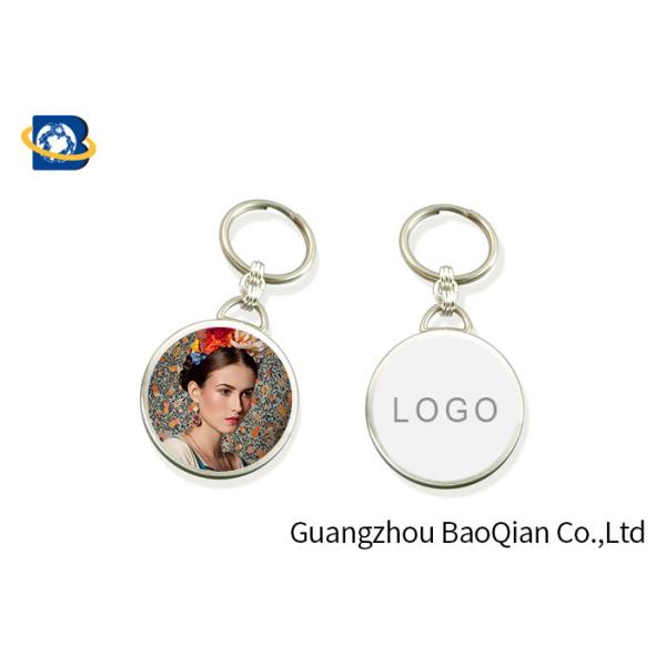 Quality Beautiful Girl Image Custom 3D Keychain , Personalised 3D Keyrings MET Material wholesale